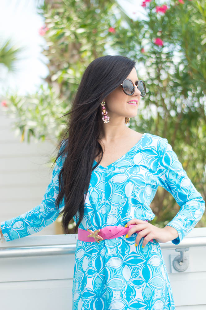 pink and turquoise outfit 