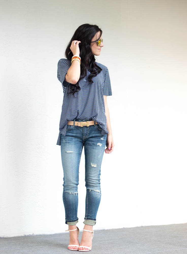 ripped jeans style