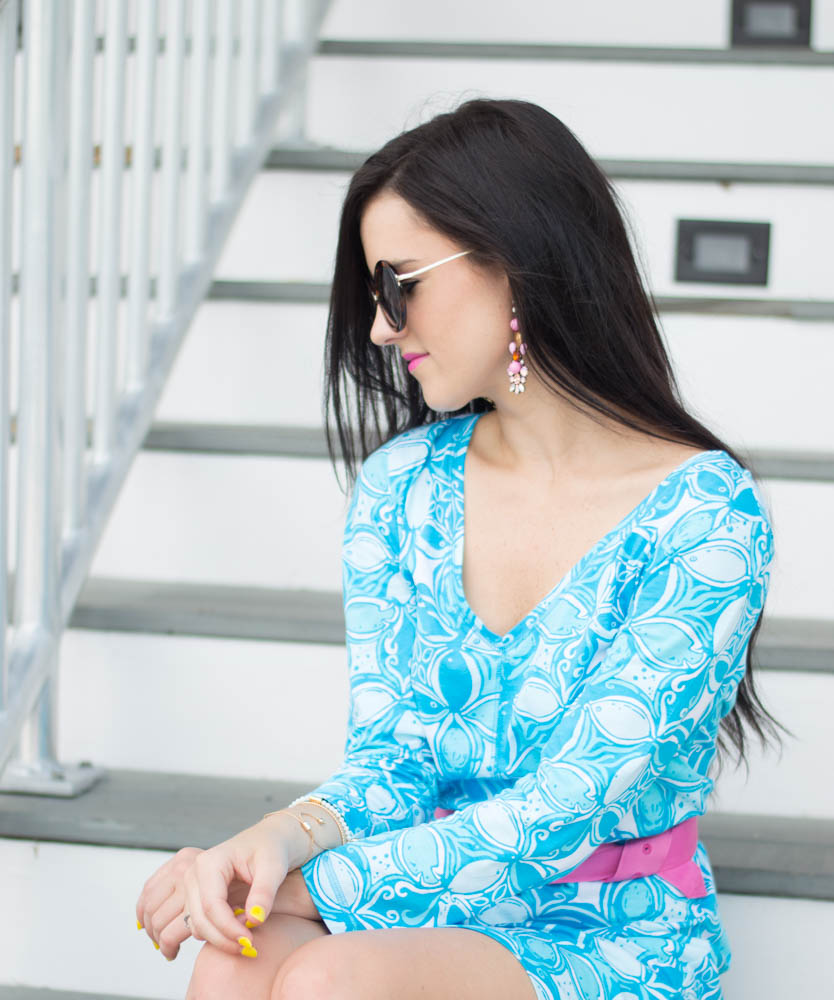 turquoise beach dress