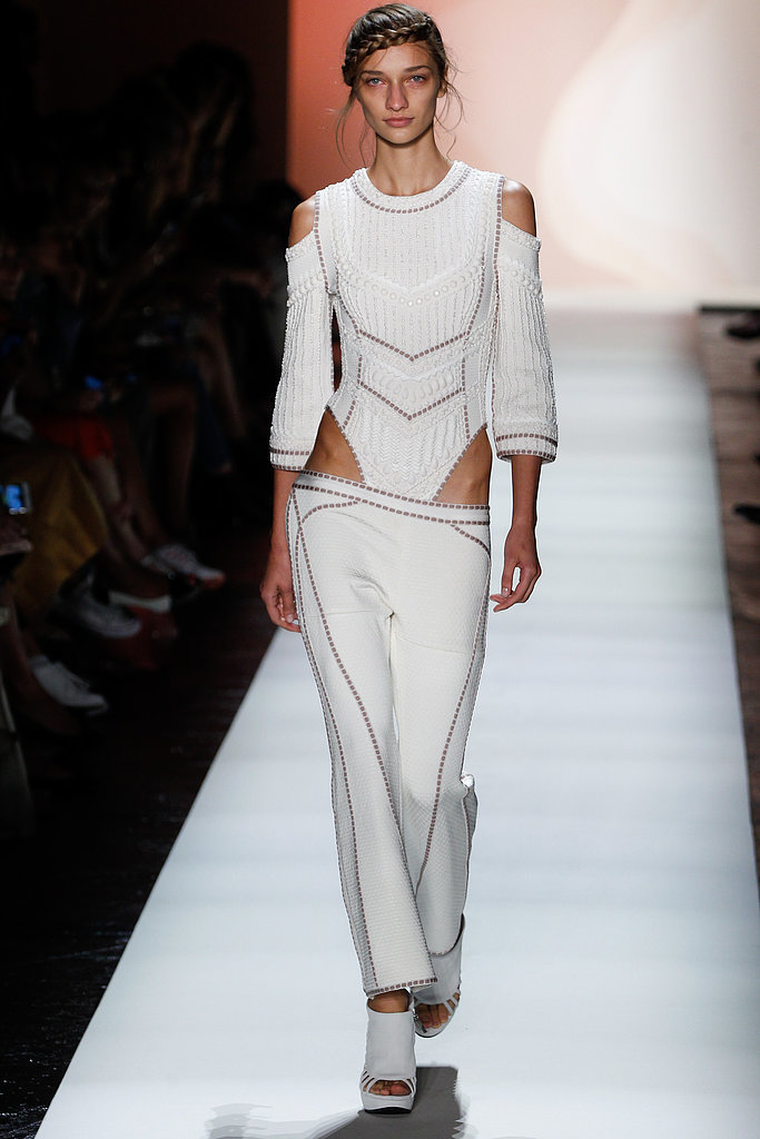 herve léger hip cleavage cutouts spring 2016 nyfw