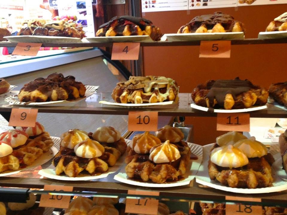 brussels waffle and chocolate