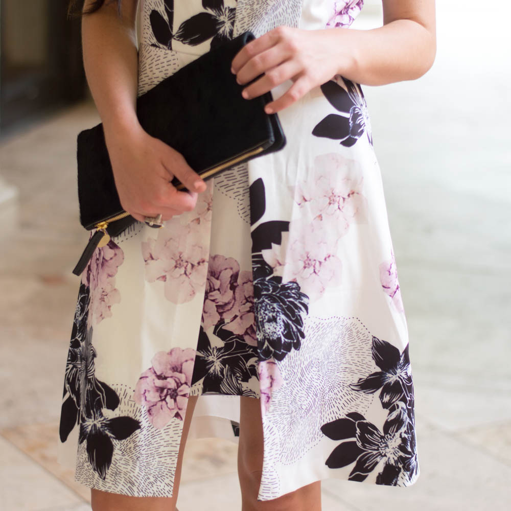 Silk Floral Dress Panels