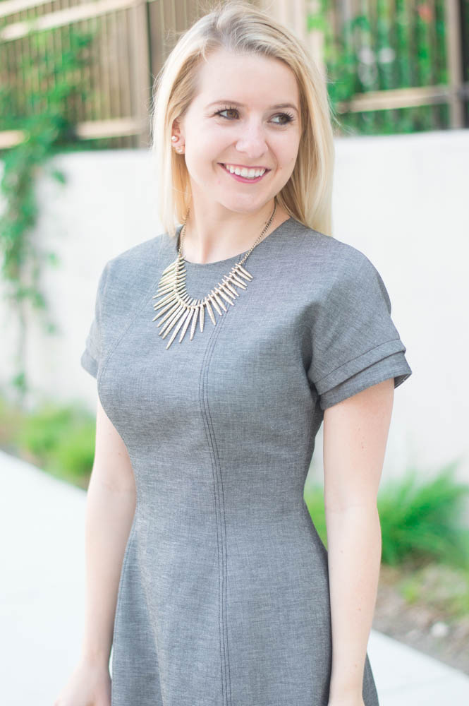 gold spike necklace