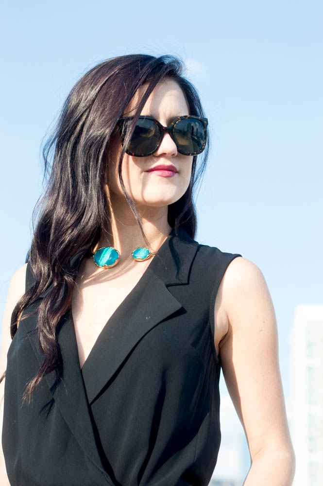 armani exchange black jumpsuit-10