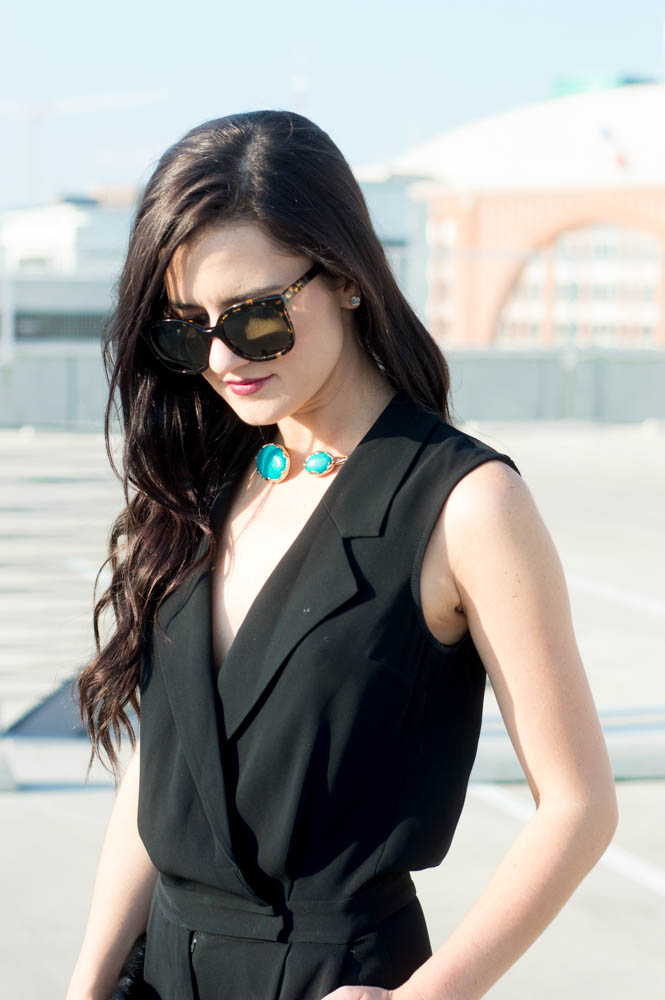 armani exchange black jumpsuit-12