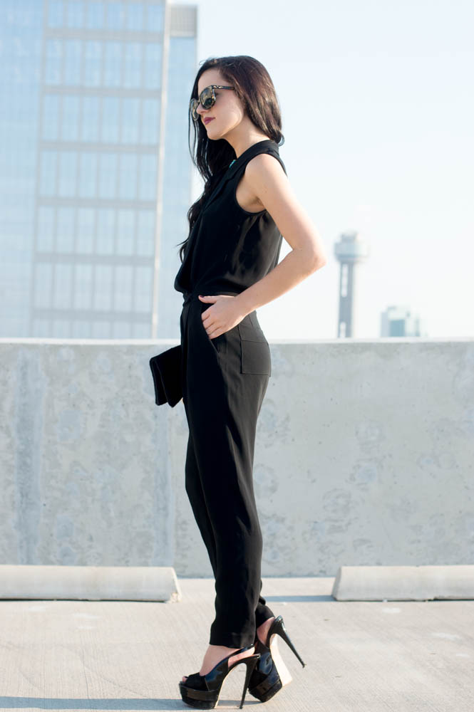armani exchange black jumpsuit-18