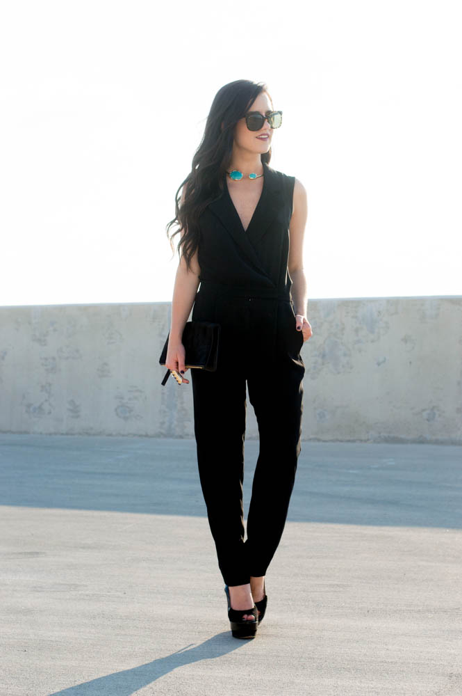 armani exchange black jumpsuit-7