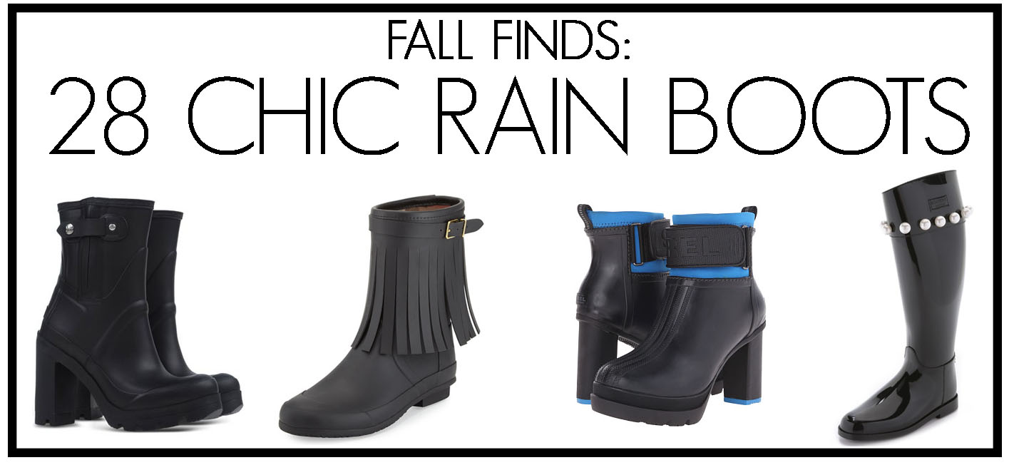 chic rain boots