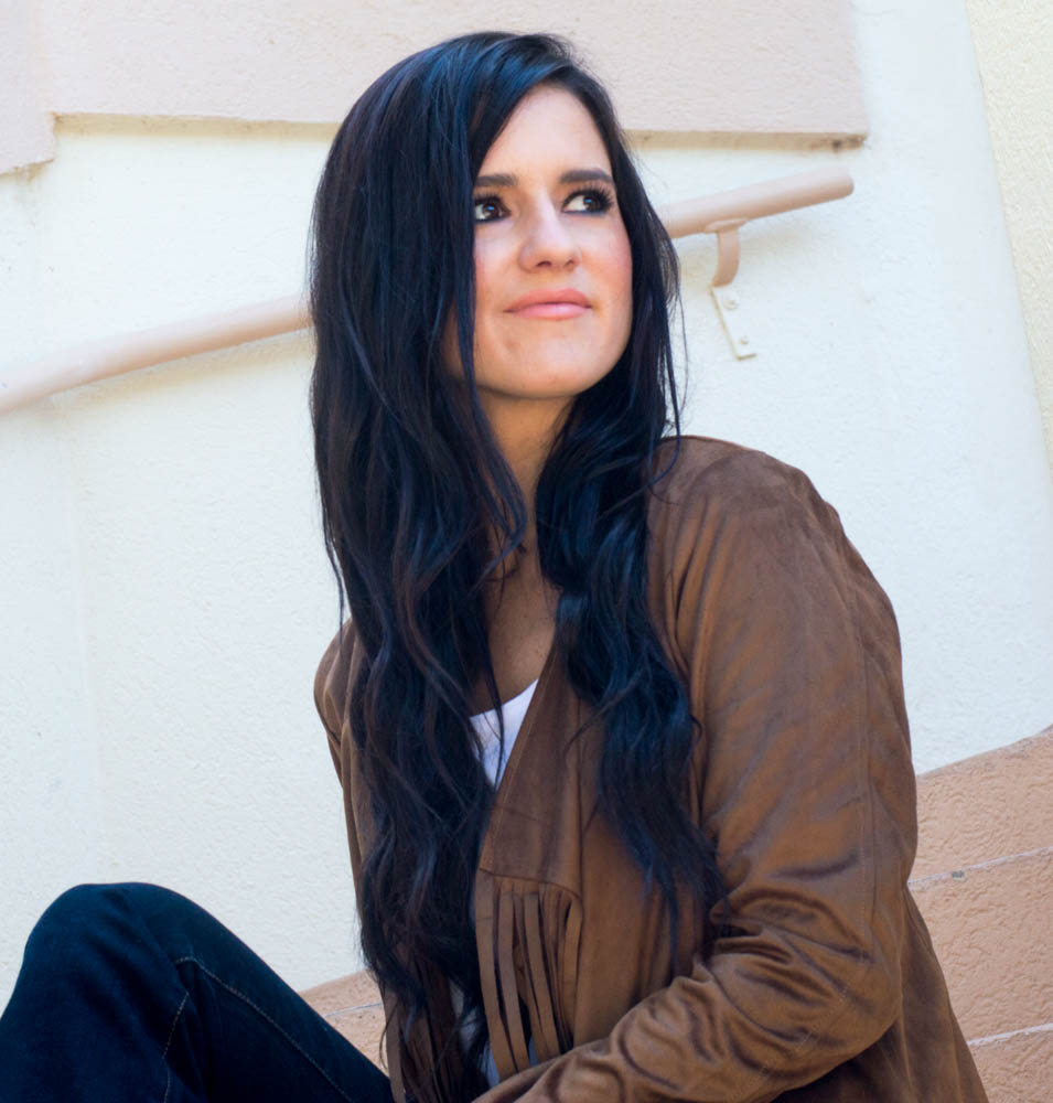 fringe suede jacket and flare jeans-18