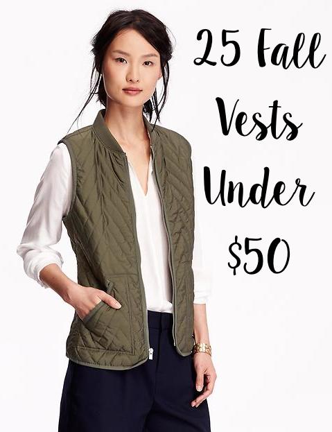 Affordable Fall Vests
