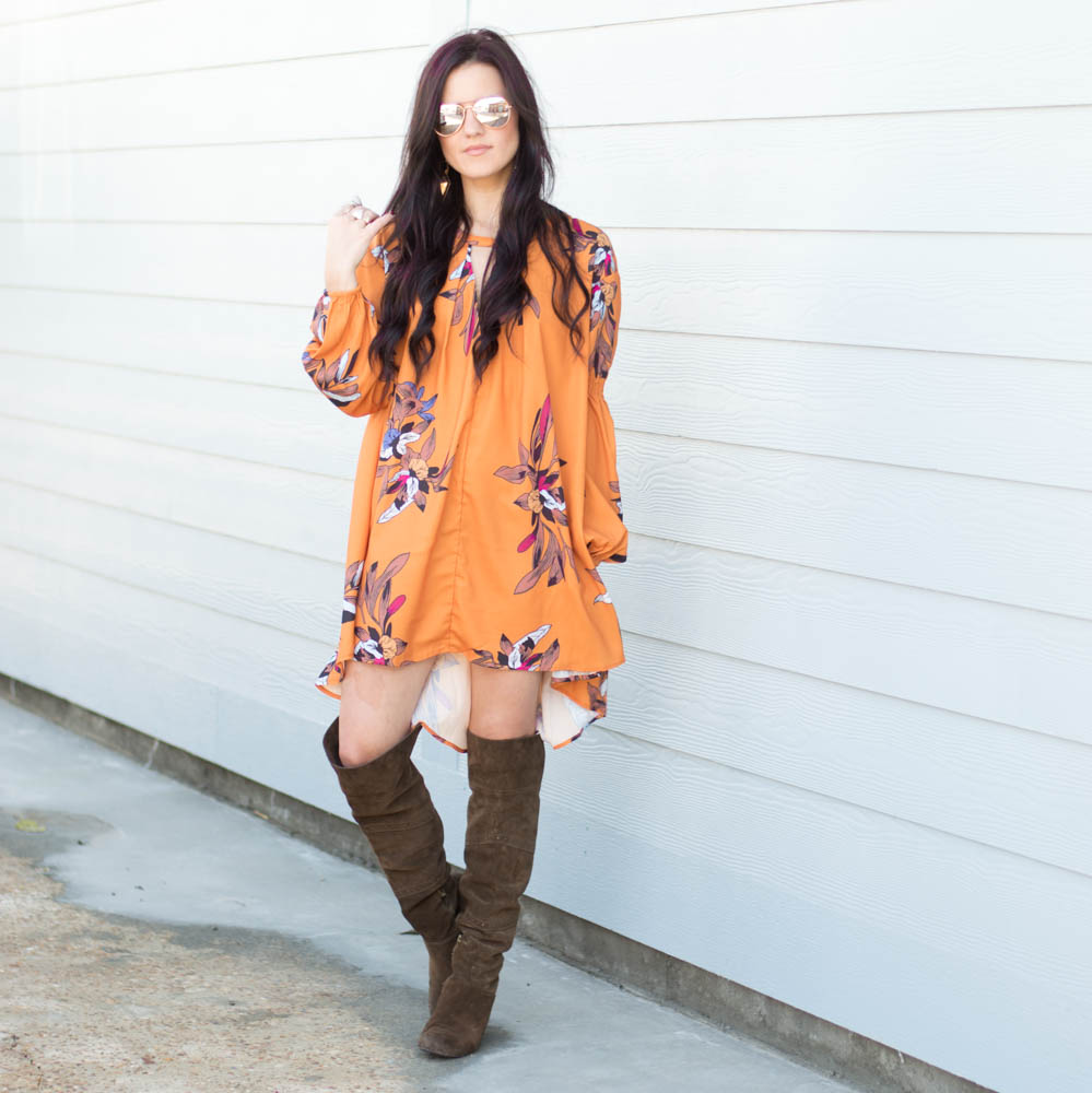 over the knee brown boots