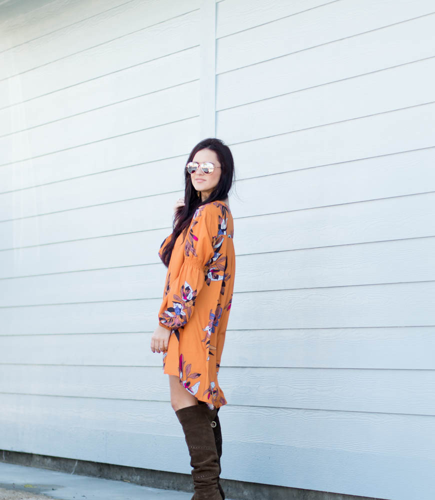 boho floral dress