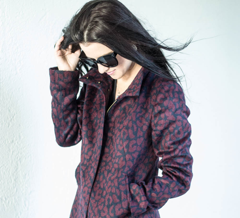 LOFT leopard coat and over the knee boots-17