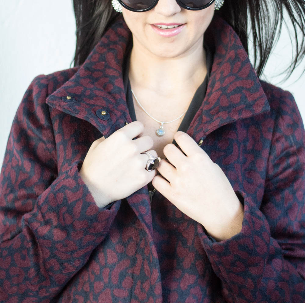 LOFT leopard coat and over the knee boots-17