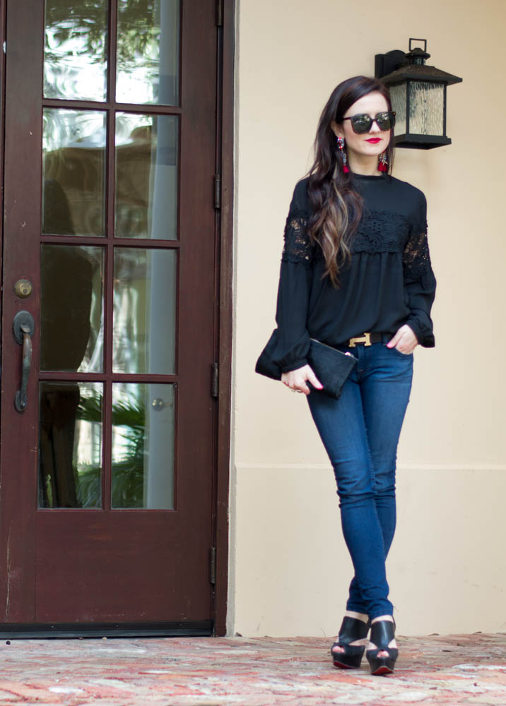 black Express blouse lace-15
