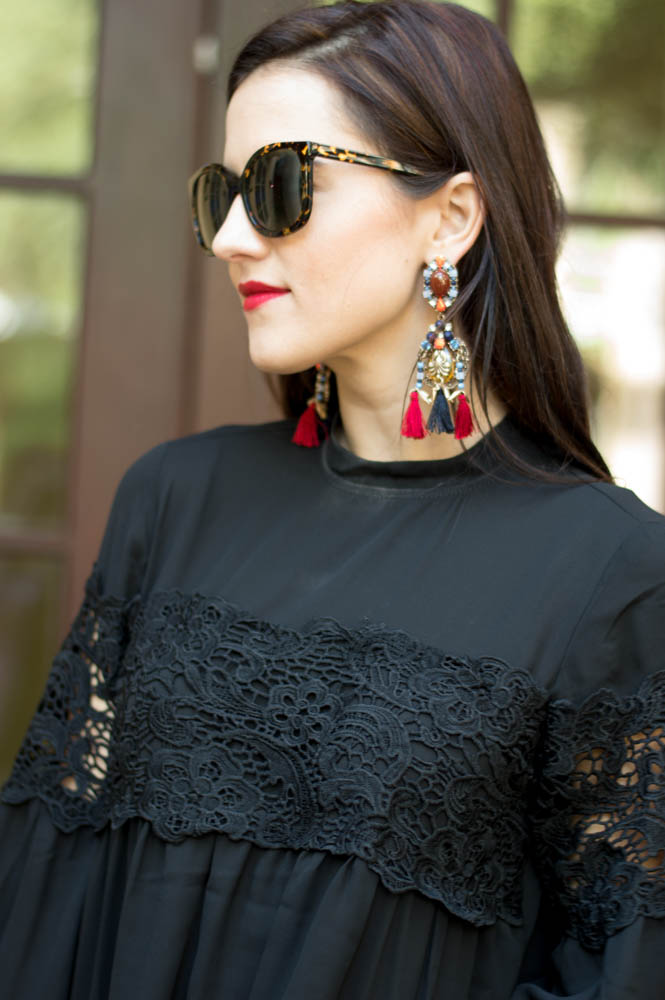 Lace Inset Blouse