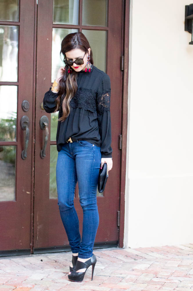 black Express blouse lace-15