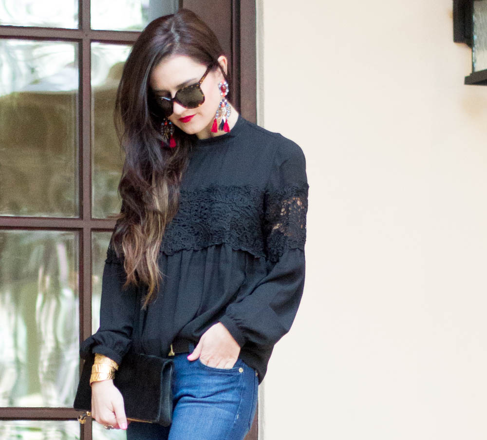 black Express blouse lace-15