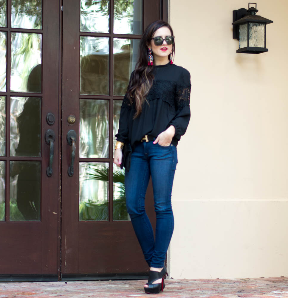 black Express blouse lace-15