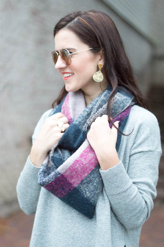 plaid infinity scarf