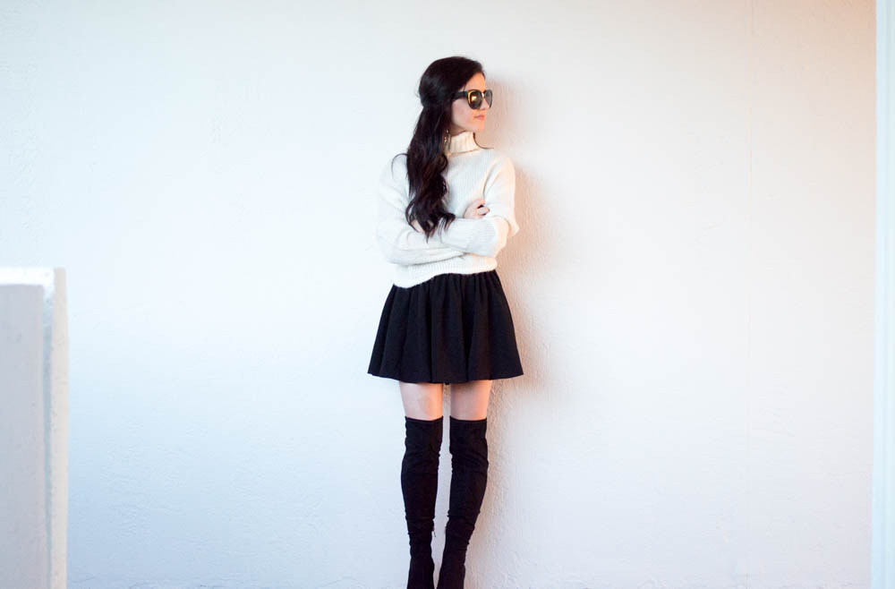 white turtleneck over the knee boots-15