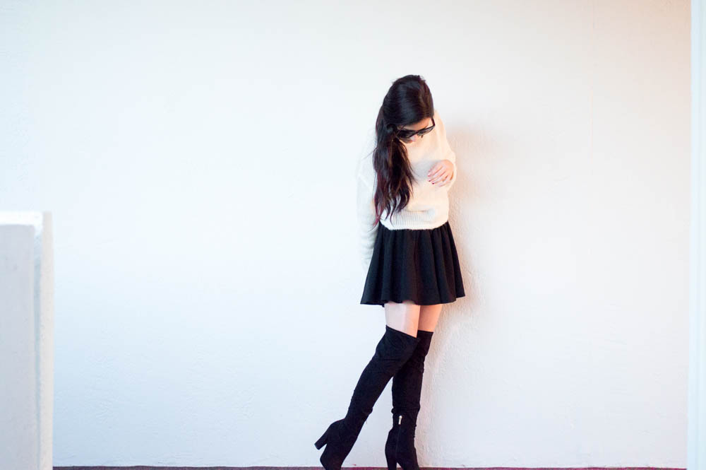 white turtleneck over the knee boots-15