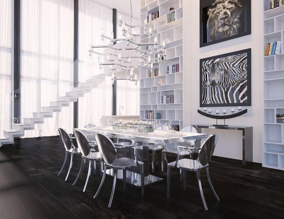 modern dining room