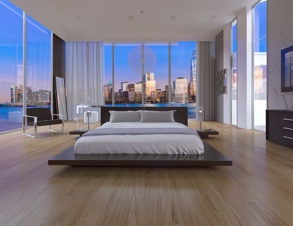 low bed modern bedroom