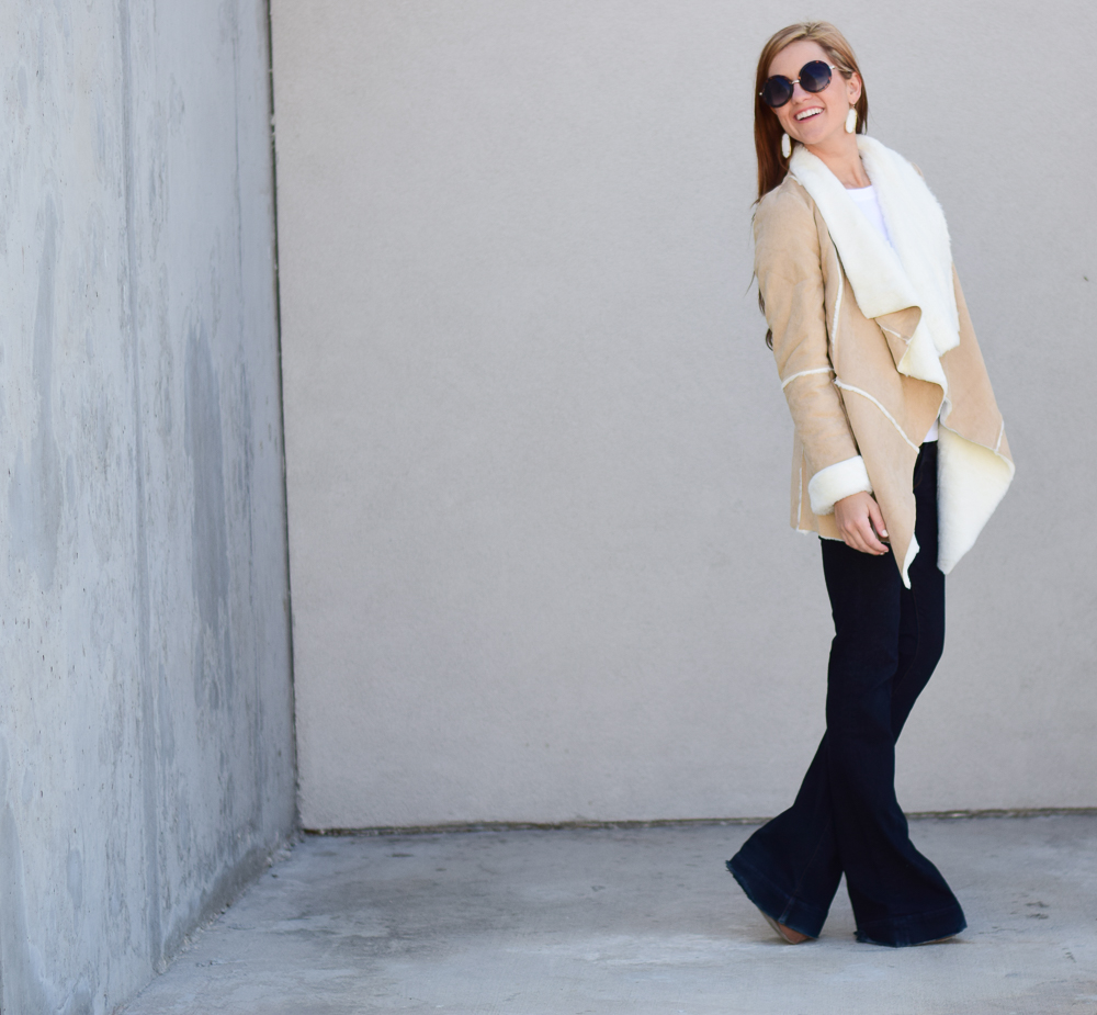 shearling coat and flares-16