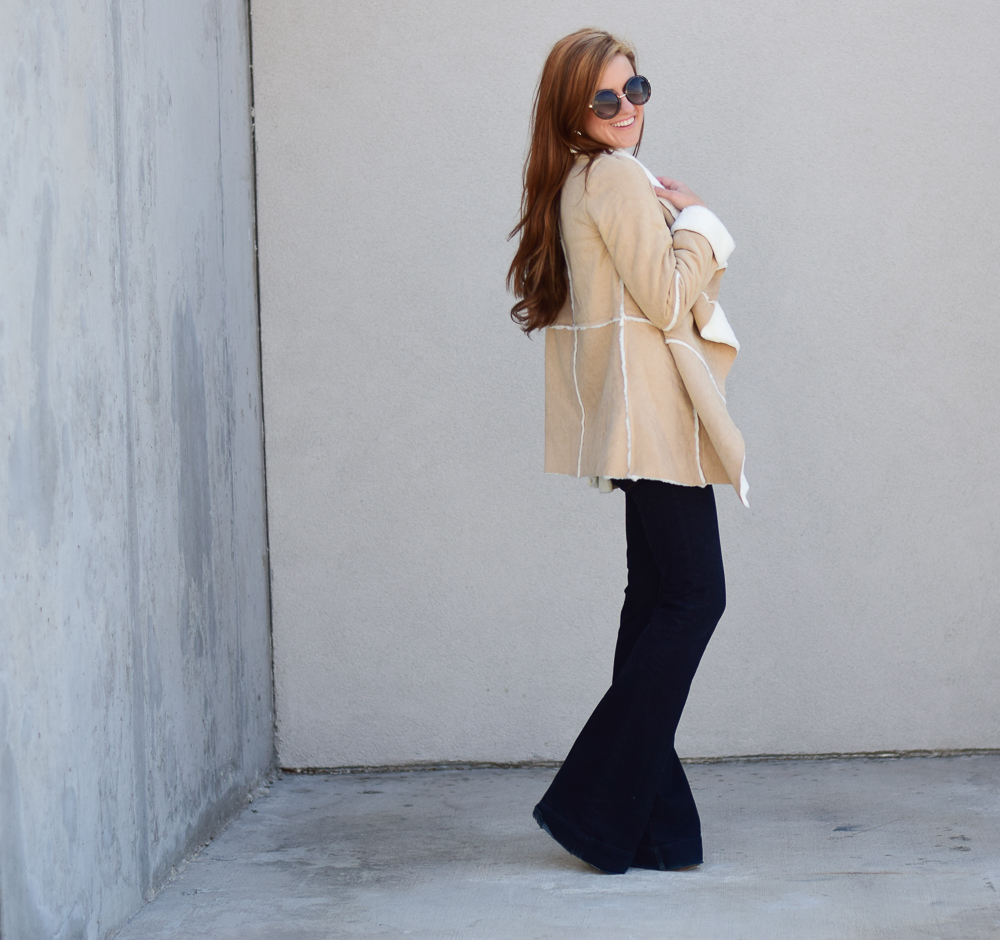 shearling coat and flares-16