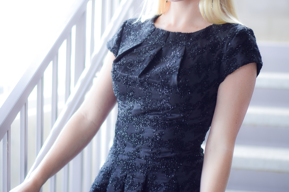 Houndstooth Sparkle Dress