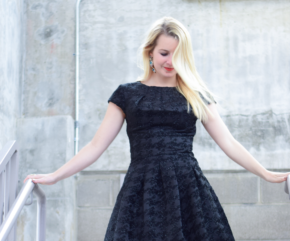 preppy black dress