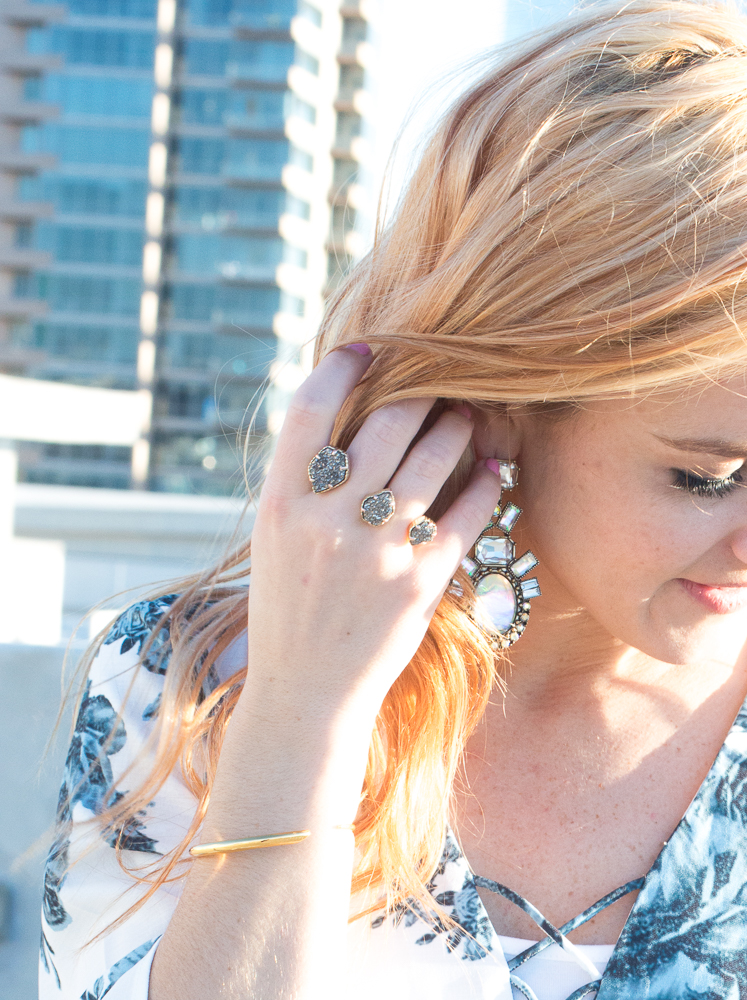 kendra scott druzy double finger ring