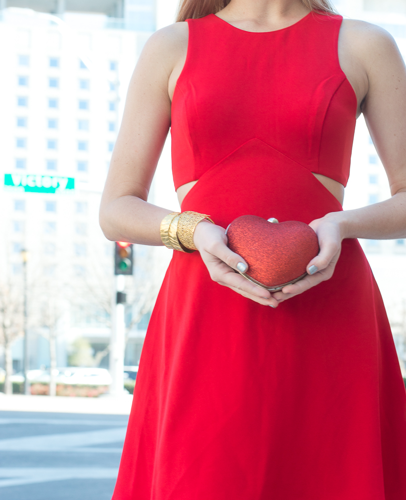 heart shape clutch