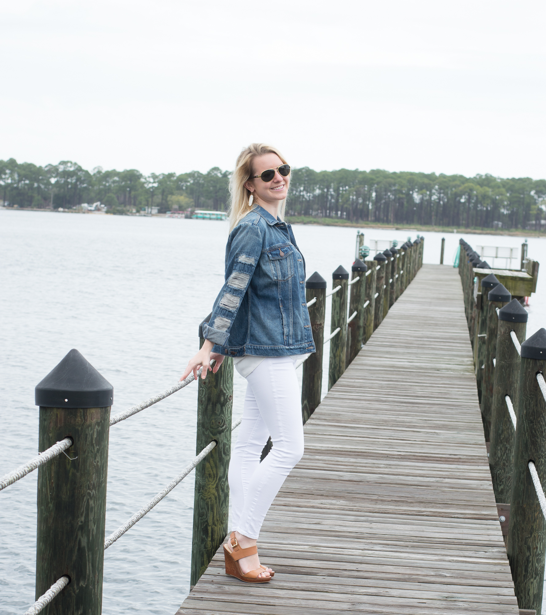 denim jacket white jeans