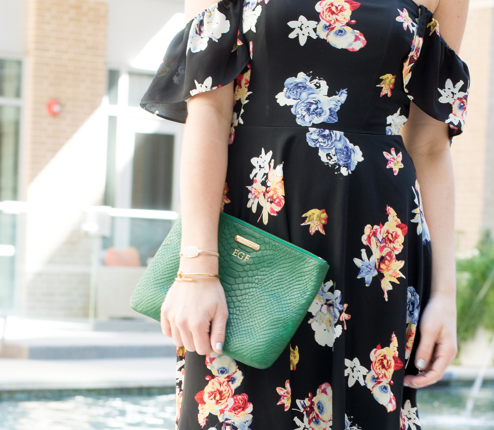 monogram clutch