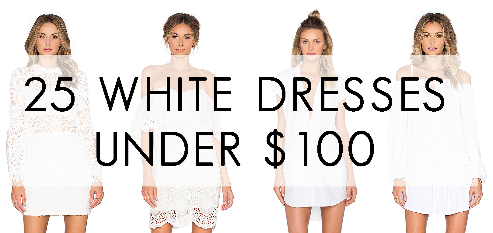 25 White Dresses Under $100