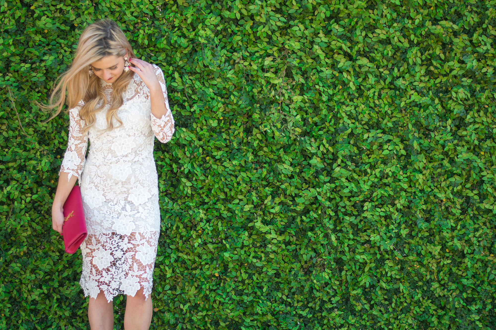 white midi dress