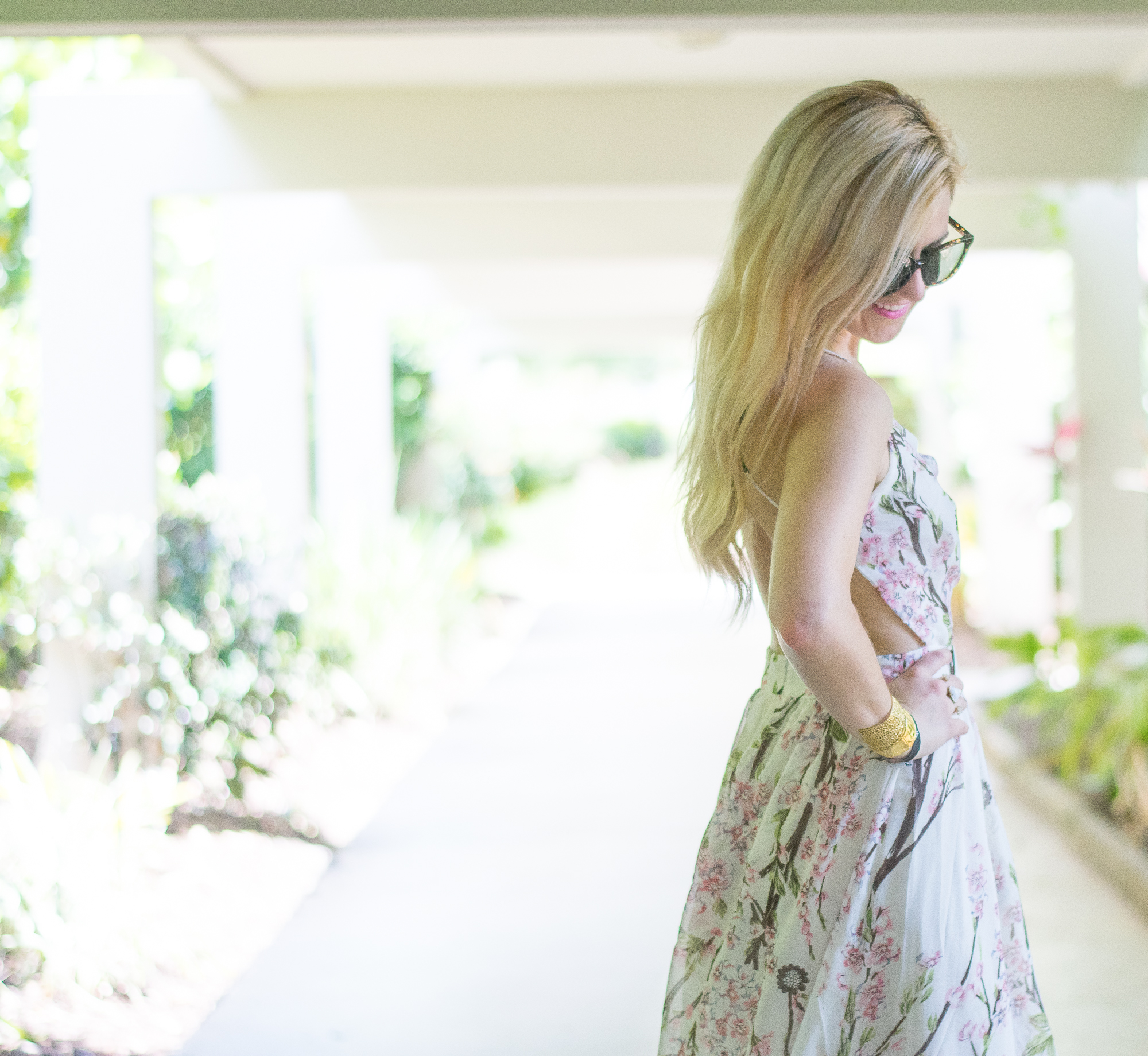 cut out maxi dress