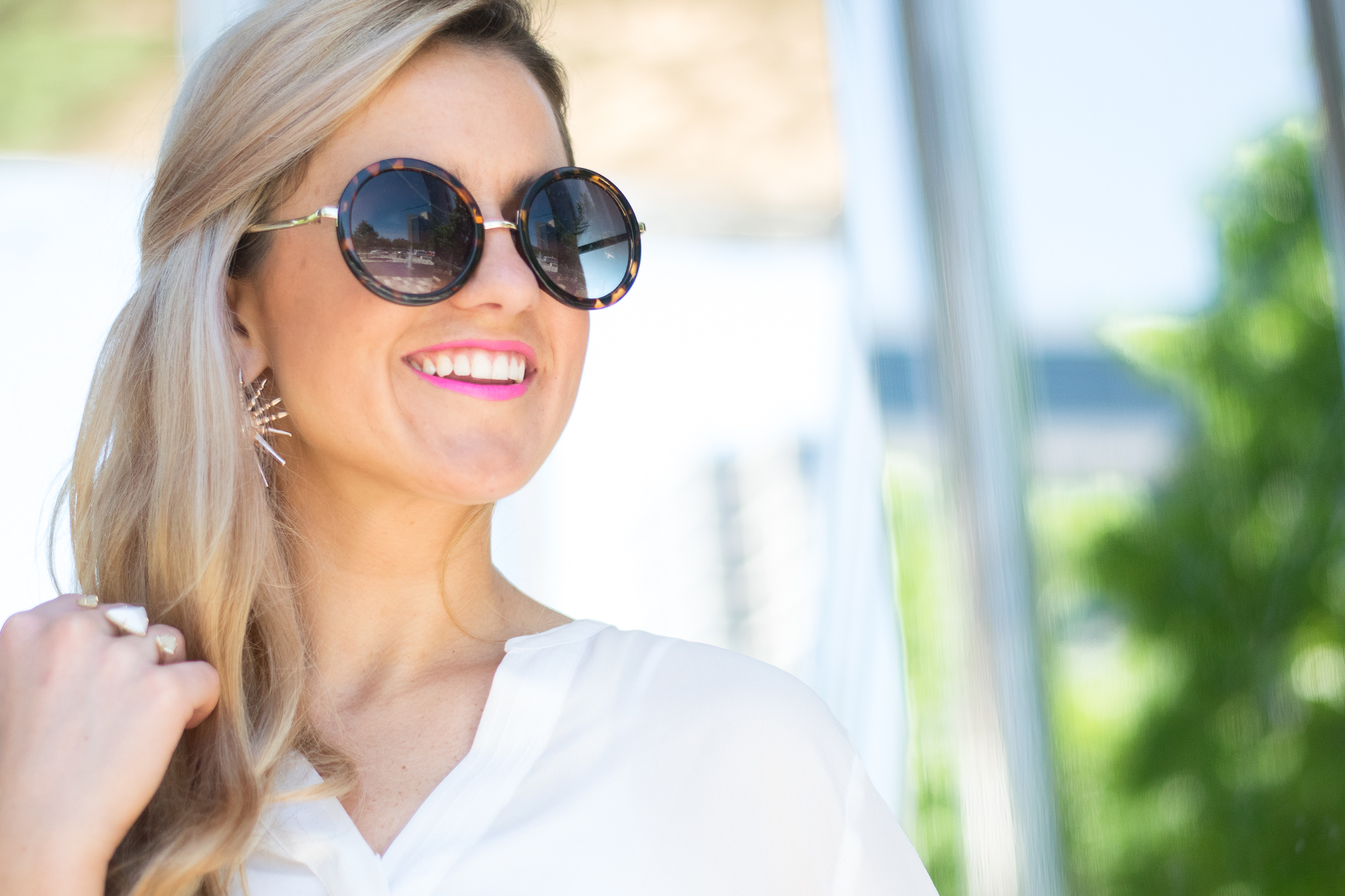retro round sunglasses