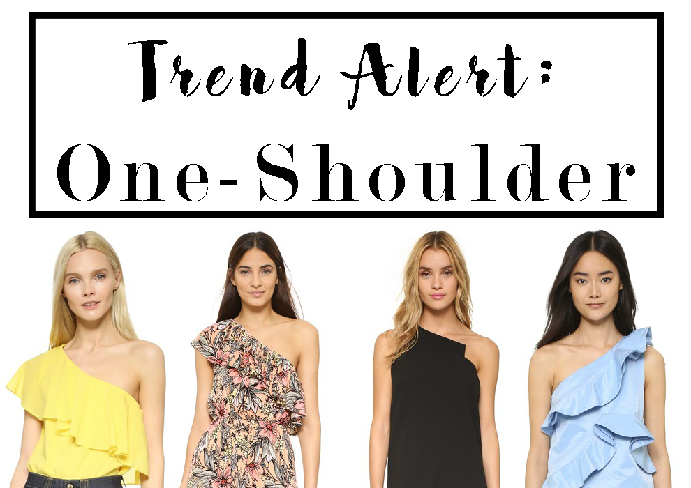 one shoulder spring trend