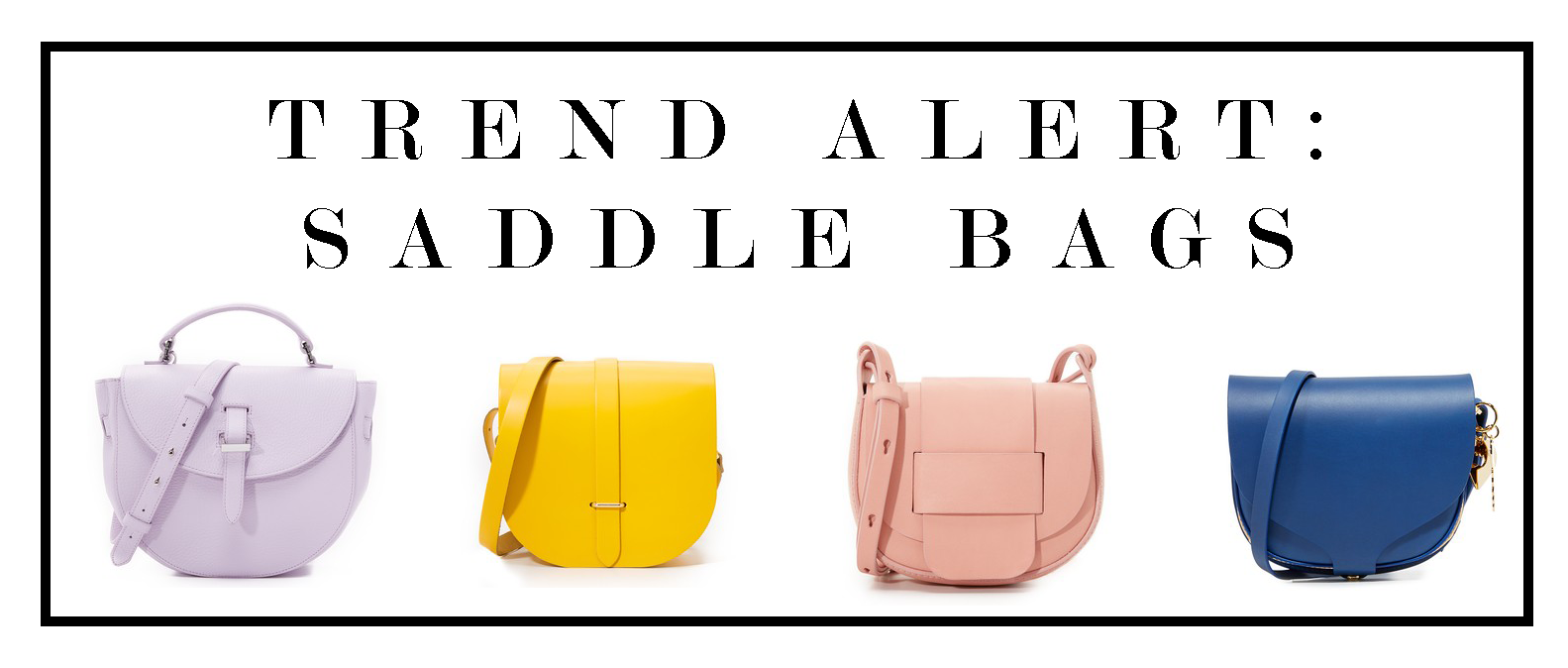 TREND ALERT: Saddle Bags