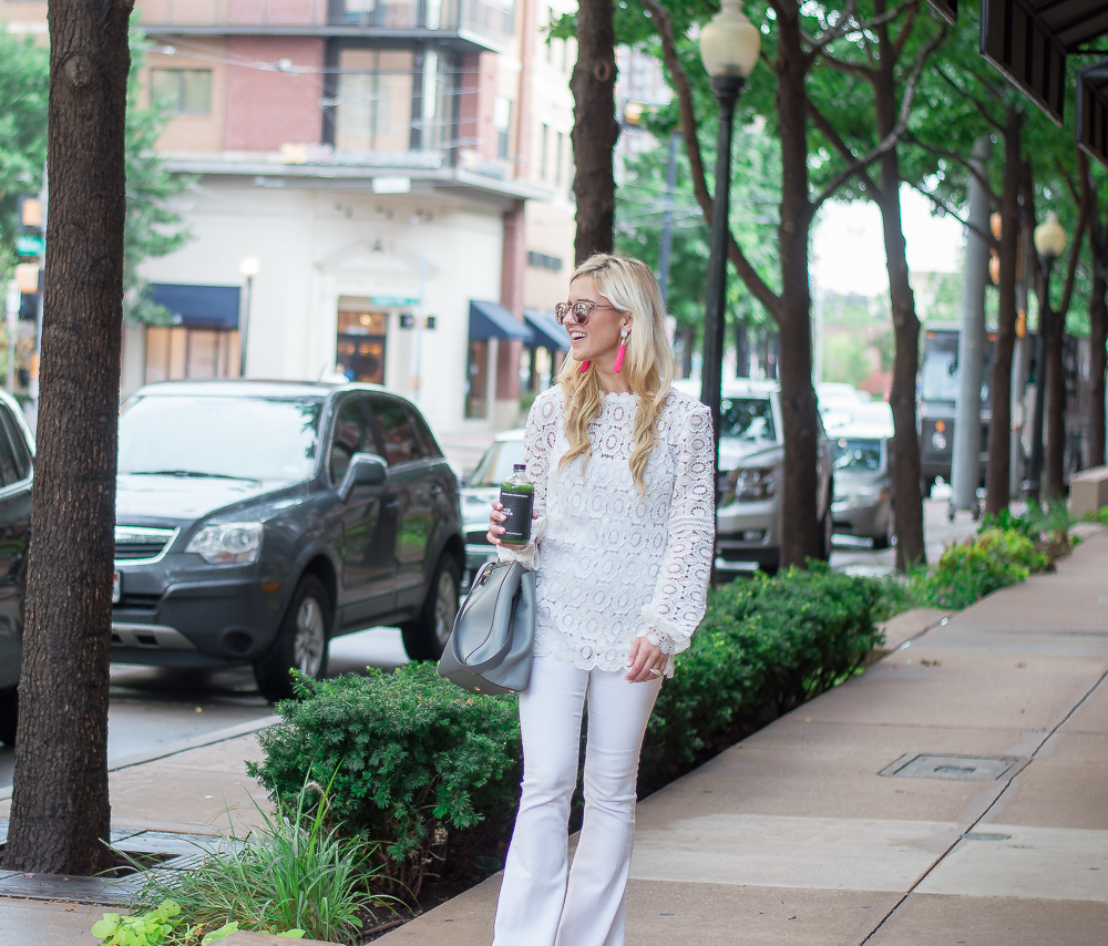 preppy all white summer outfit