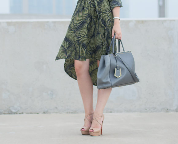 Ann Taylor Palm Print Dress-2
