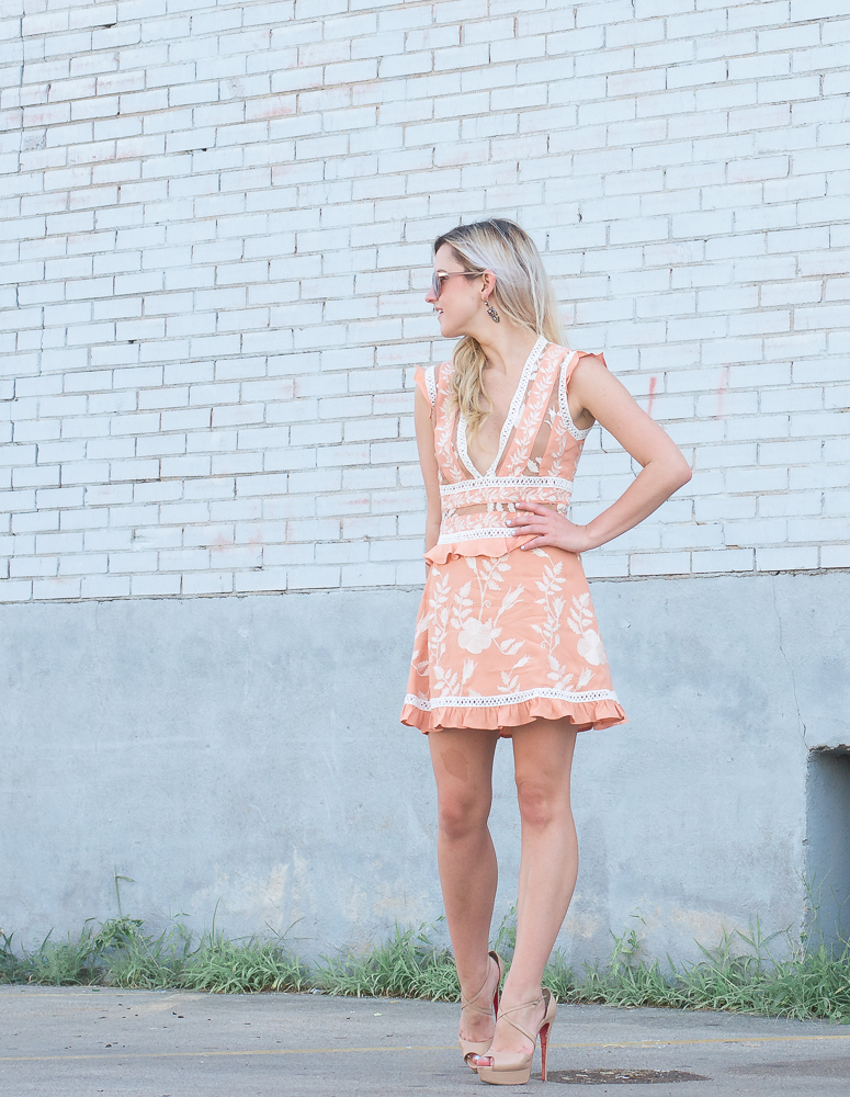 pink for love and lemons dress