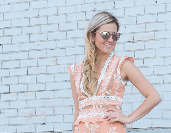ruffle mini dress
