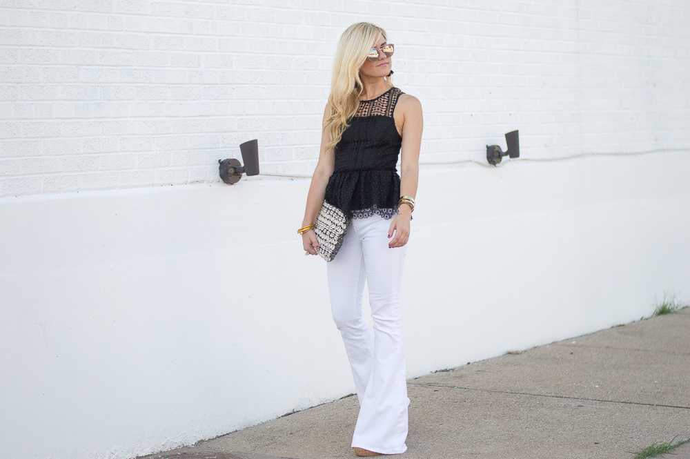 black crochet peplum top-4