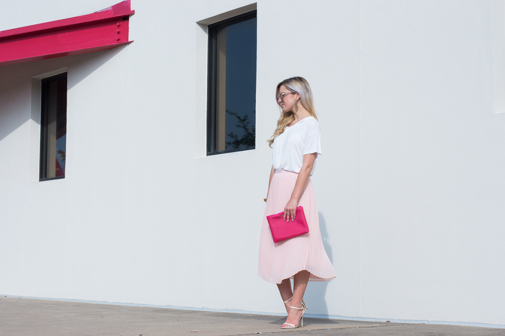 blush pleated skirt-10