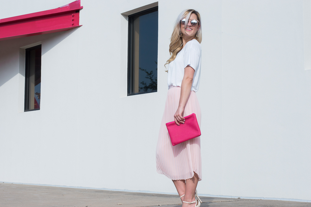 blush pleated skirt-14