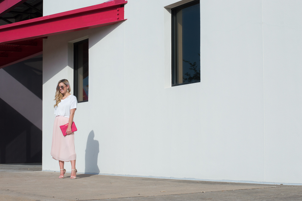 blush pleated skirt-19